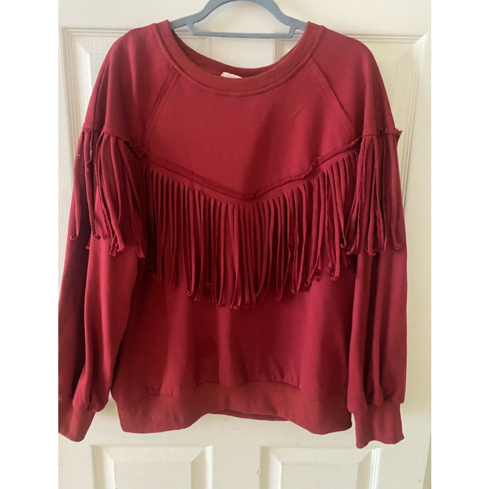 Bibi Unworn Fringe Sweatshirt